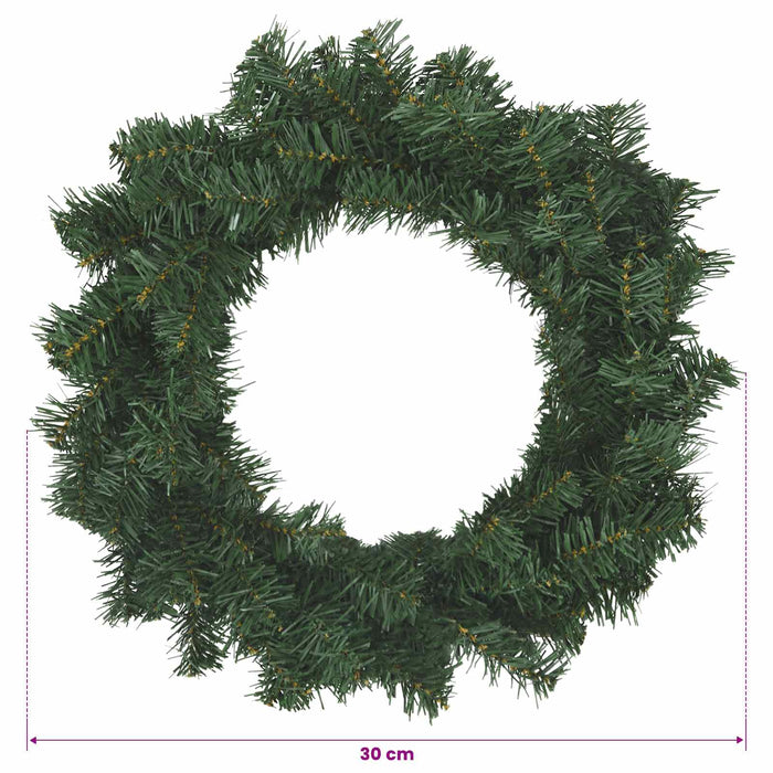 Coronă de Crăciun Verde Ø 30 cm PVC - WALTI WALTI