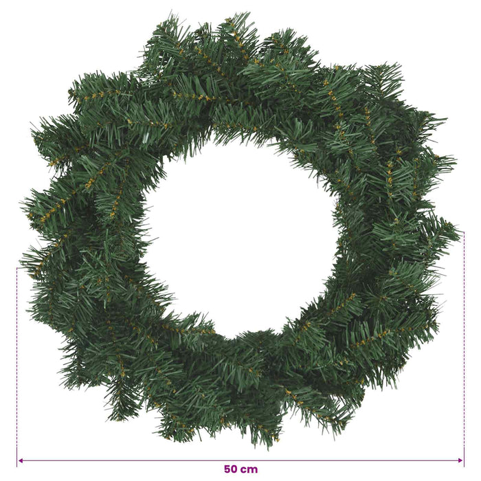 Coronă de Crăciun Verde Ø 50 cm PVC WALTI