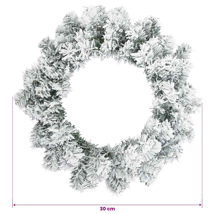 Coronă de Crăciun Alb Ø 30 cm PVC - WALTI WALTI