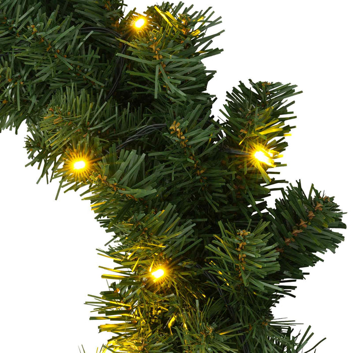 Coronă de Crăciun Verde Ø 30 cm PVC 25 LED-uri - WALTI WALTI