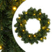 Coronă de Crăciun Verde Ø 30 cm PVC 25 LED-uri - WALTI WALTI