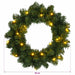 Coronă de Crăciun Verde Ø 30 cm PVC 25 LED-uri - WALTI WALTI