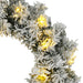 Coronă de Crăciun Verde și alb Ø 50 cm PVC 25 LED-uri - WALTI WALTI