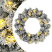 Coronă de Crăciun Verde și alb Ø 50 cm PVC 25 LED-uri - WALTI WALTI