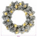 Coronă de Crăciun Verde și alb Ø 50 cm PVC 25 LED-uri - WALTI WALTI