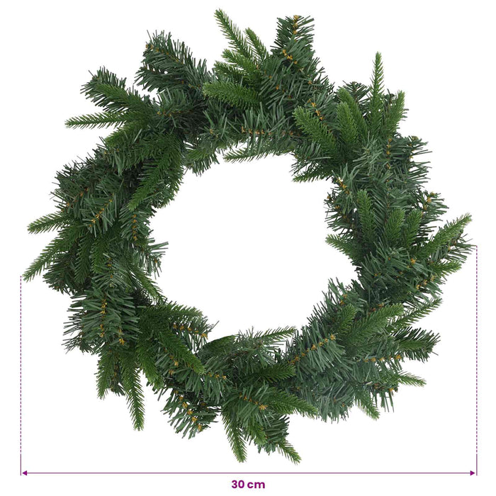 Coronă de Crăciun Verde Ø 30 cm PVC și PE - WALTI WALTI