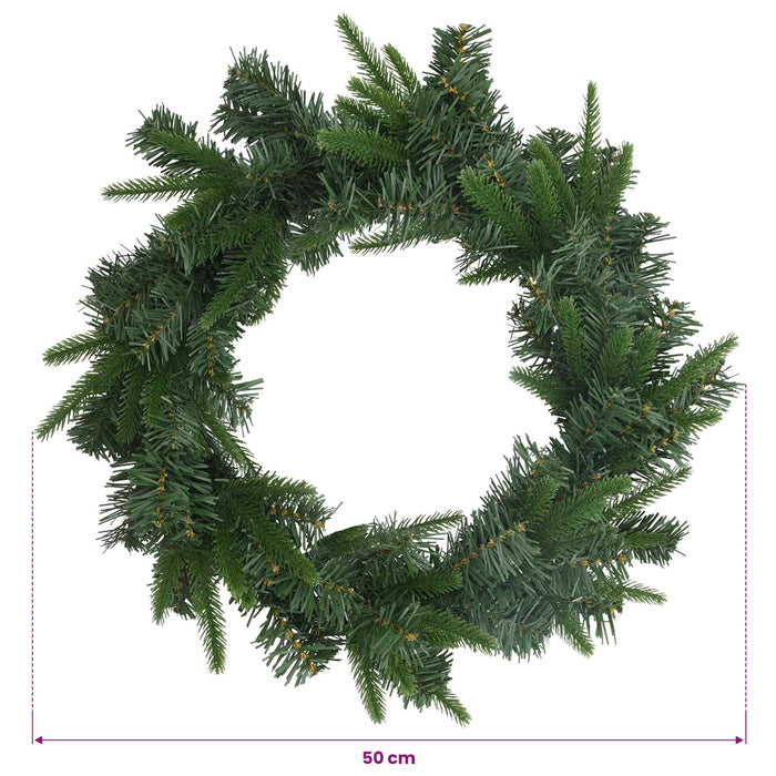 Coronă de Crăciun Verde Ø 50 cm PVC și PE - WALTI WALTI