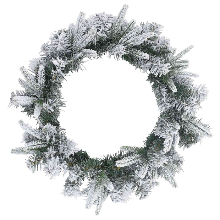 Coronă de Crăciun Verde și alb Ø 50 cm PVC și PE - WALTI WALTI