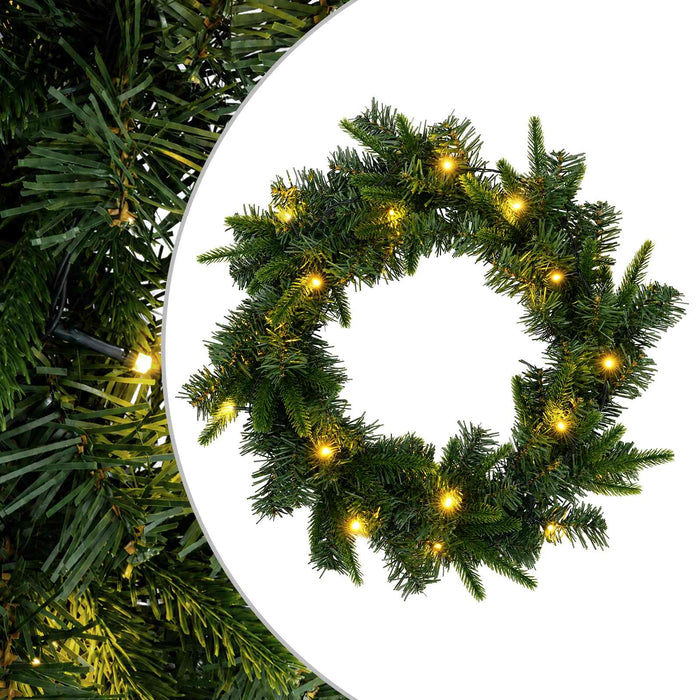 Coronă de Crăciun Verde Ø 30 cm PVC și PE 25 LED-uri - WALTI WALTI