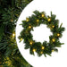 Coronă de Crăciun Verde Ø 30 cm PVC și PE 25 LED-uri - WALTI WALTI