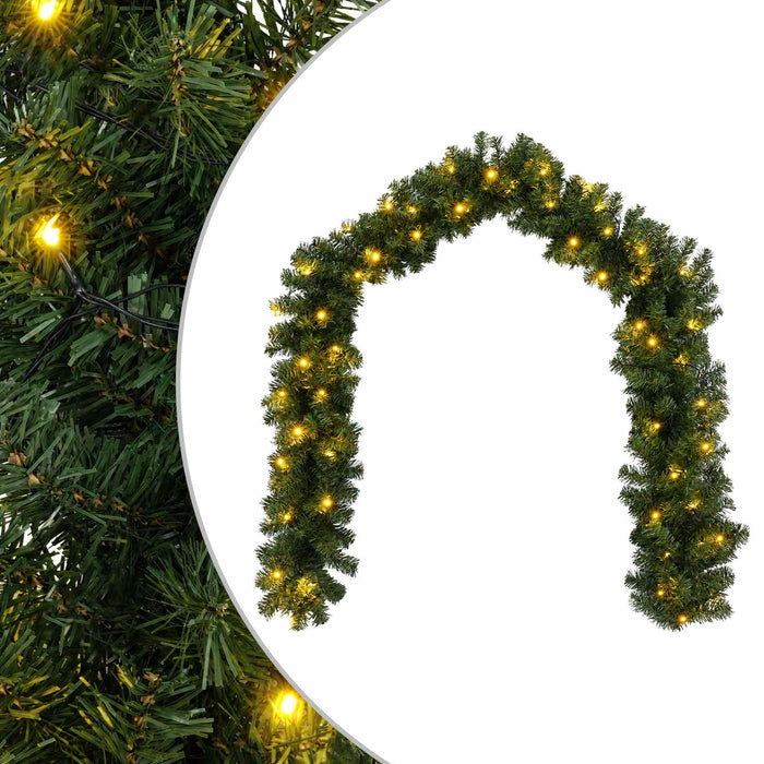 Ghirlandă de Crăciun Verde 270 cm PVC 50 LED-uri - WALTI WALTI