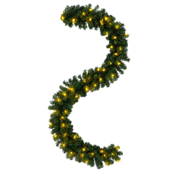 Ghirlandă de Crăciun Verde 270 cm PVC 50 LED-uri - WALTI WALTI