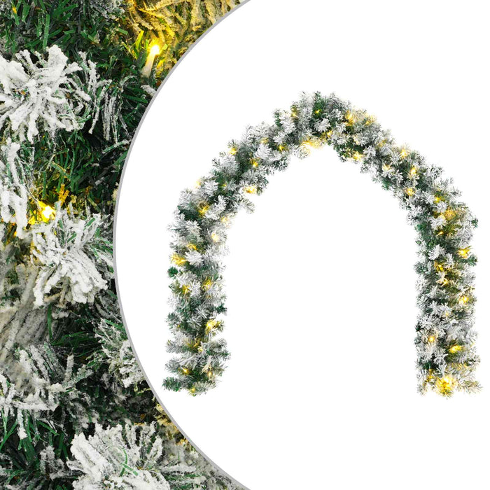 Ghirlandă de Crăciun Verde și alb 270 cm PVC 50 LED-uri - WALTI WALTI