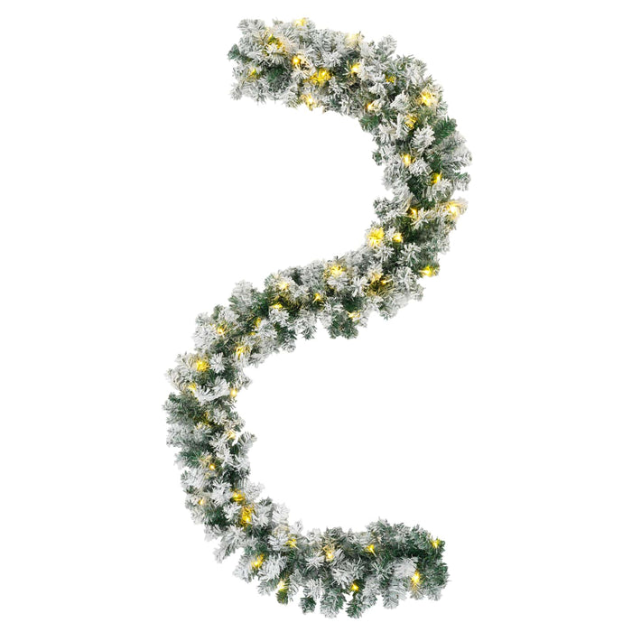Ghirlandă de Crăciun Verde și alb 270 cm PVC 50 LED-uri - WALTI WALTI
