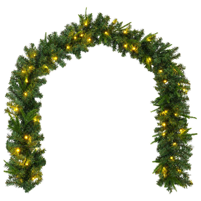 Ghirlandă de Crăciun Verde 270 cm PVC și PE 50 LED-uri - WALTI WALTI
