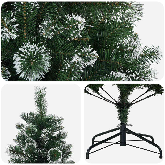 Brad de Crăciun artificial 210 cm PVC și Metal Verde WALTI