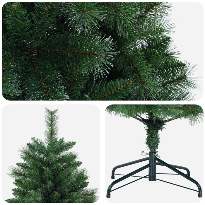 Brad de Crăciun artificial 120 cm PVC și Metal Verde - WALTI WALTI