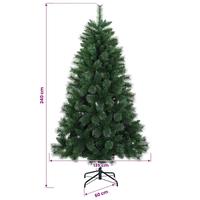 Brad de Crăciun artificial 240 cm PVC și Metal Verde - WALTI WALTI