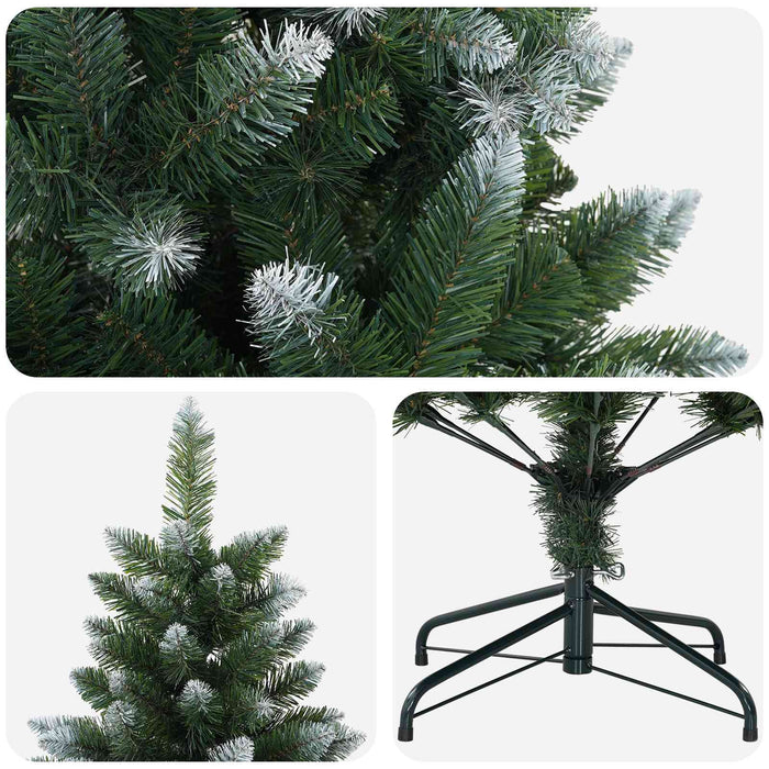 Brad de Crăciun artificial 120 cm PVC și Metal Verde WALTI