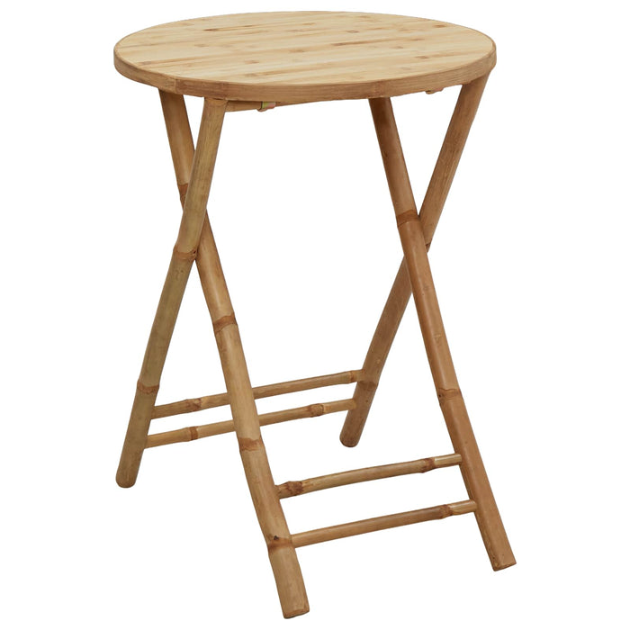 Set de dining pentru grădină pliabil 3 buc. natural Bambus WALTI