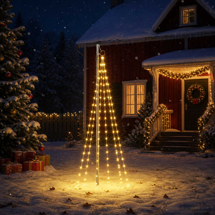 Instalație brad de Crăciun cu țăruș și catarg 180 cm - WALTI WALTI