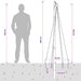 Instalație brad de Crăciun cu țăruș și catarg 180 cm - WALTI WALTI
