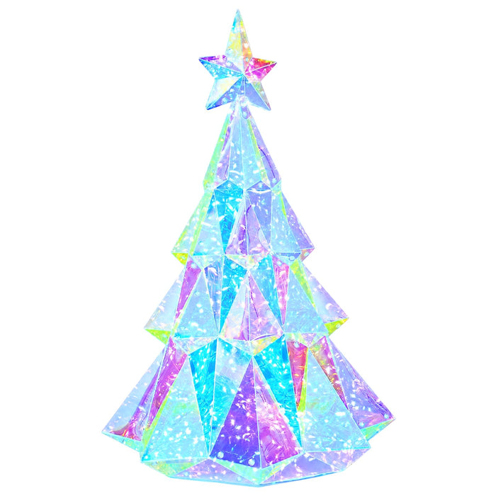 Brad de Crăciun LED prismatic iridescent Multicolour WALTI