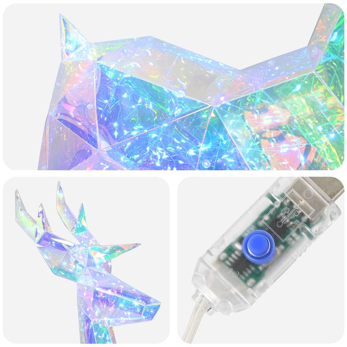 Ren cu LED-uri prismatic irizant Multicolour 48 x 19 x 86 cm WALTI