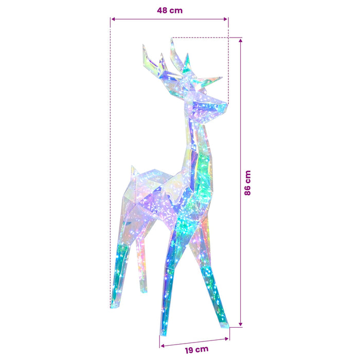 Ren cu LED-uri prismatic irizant Multicolour 48 x 19 x 86 cm WALTI