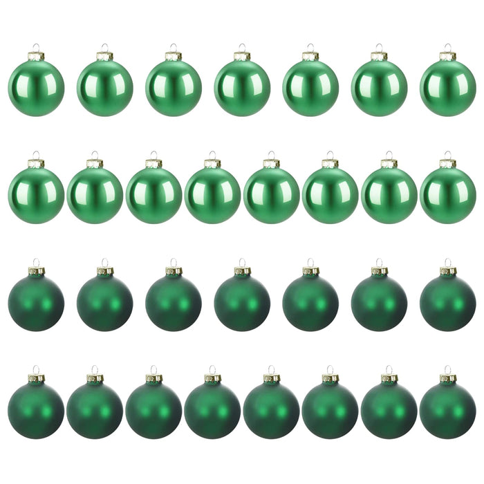 Set de globuri de Crăciun 30 buc. Verde 6 cm Polistiren - WALTI WALTI