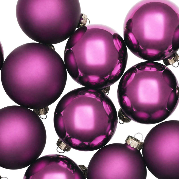 Set de globuri de Crăciun 30 buc. Violet 6 cm Polistiren - WALTI WALTI