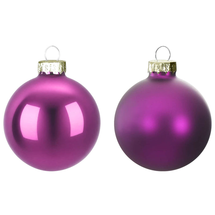 Set de globuri de Crăciun 30 buc. Violet 6 cm Polistiren - WALTI WALTI