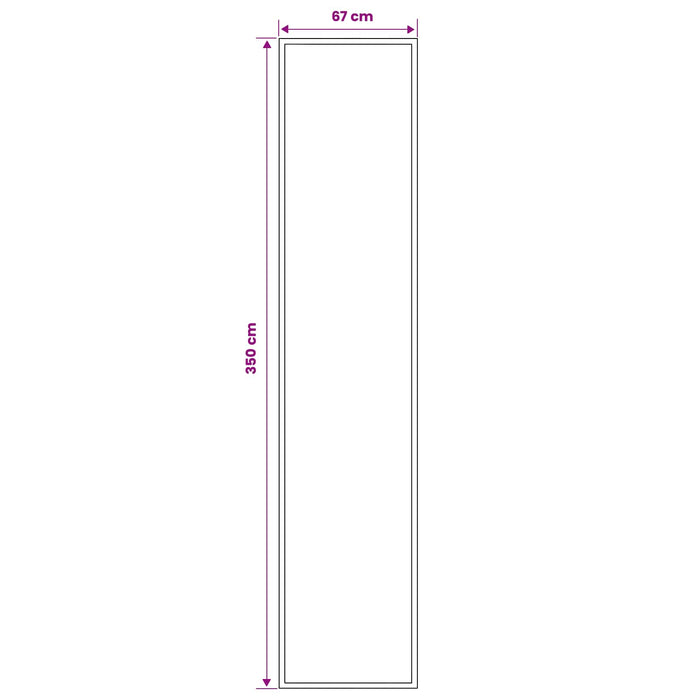 Covor Runner FLORNES Țesut Portocaliu PP 7 mm WALTI