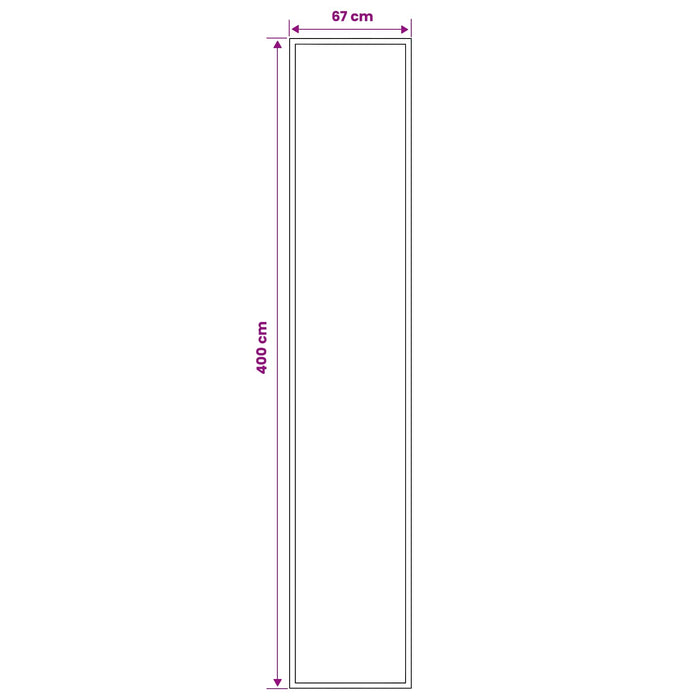 Covor Runner FLORNES Țesut albastru PP 7 mm WALTI