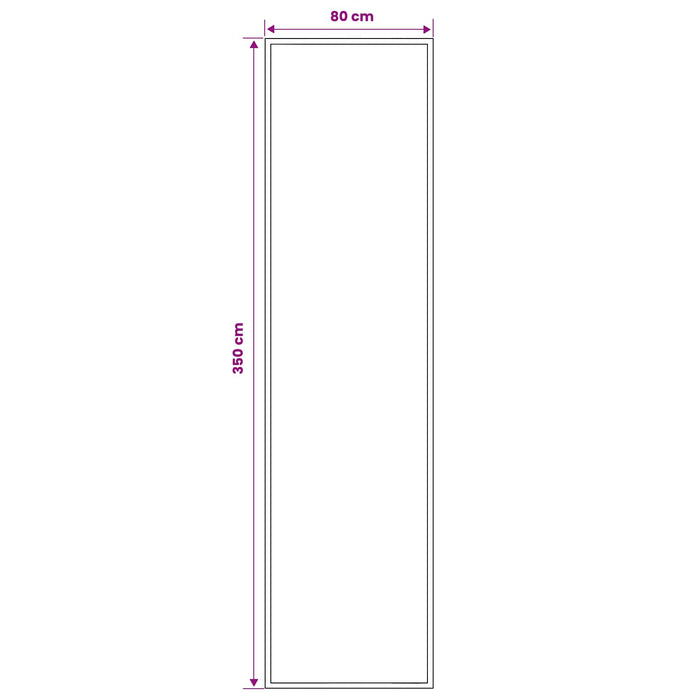 Covor Runner FLORNES Țesut Gri PP 7 mm WALTI