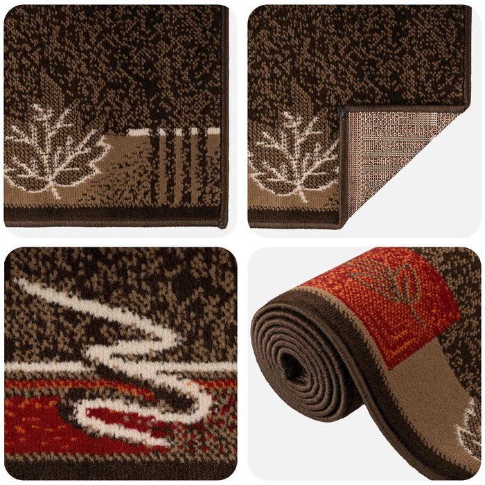 Covor Runner FLORNES Țesut Maro PP 7 mm WALTI