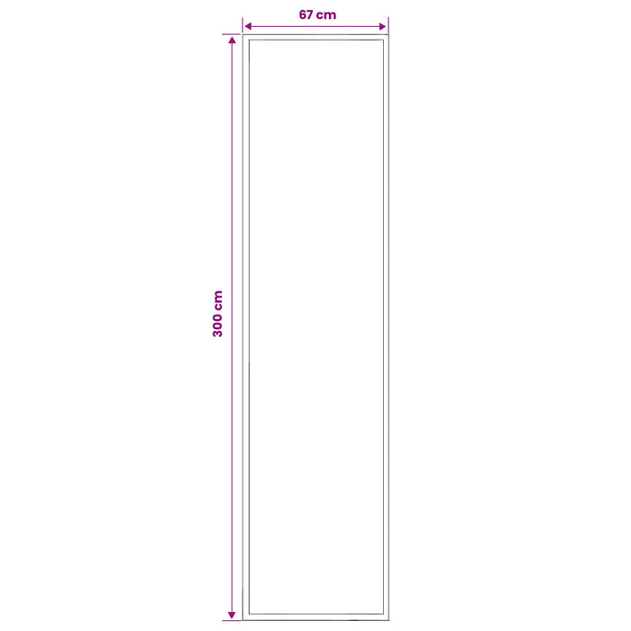 Covor Runner FLORNES Țesut Bej PP 7 mm WALTI