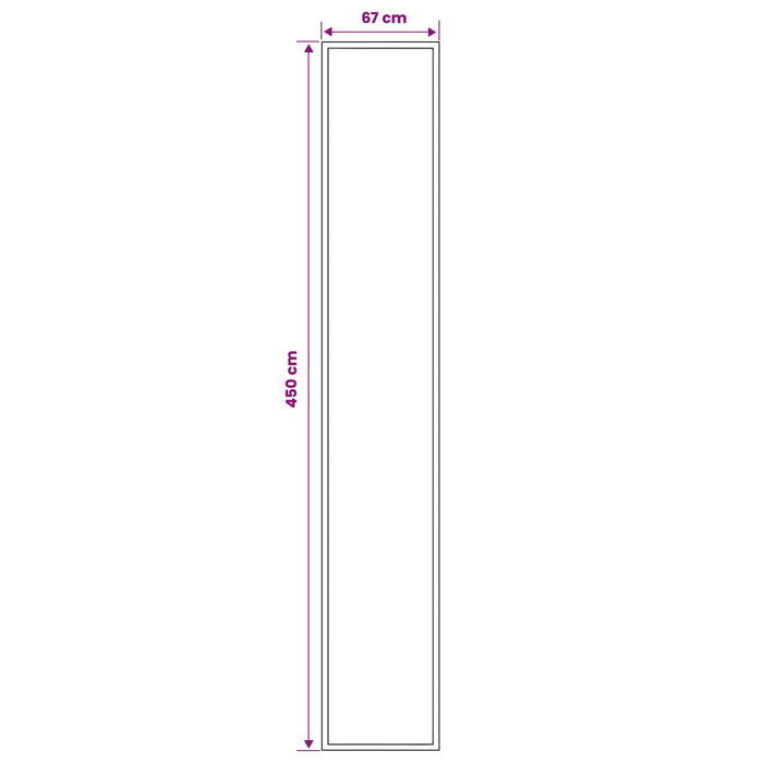 Covor Runner FLORNES Țesut Bej PP 7 mm WALTI