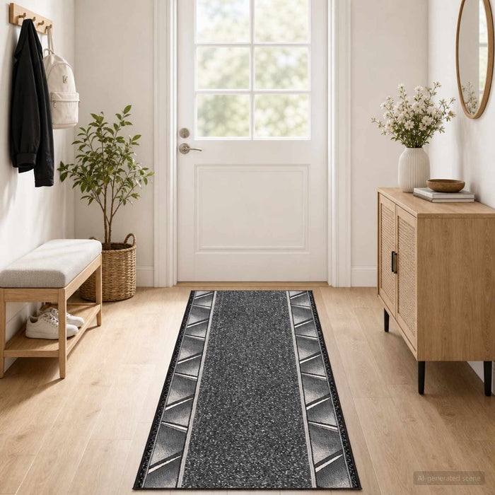 Covor Runner FLORNES Țesut Gri PP 7 mm WALTI