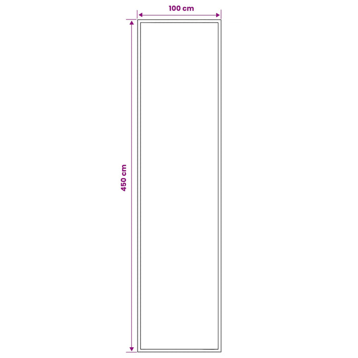 Covor Runner FLORNES Țesut Gri PP 7 mm WALTI