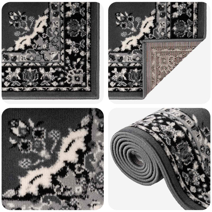 Covor Runner FLORNES Țesut Gri PP 7 mm WALTI