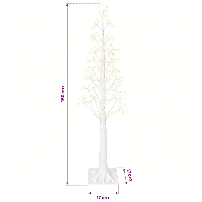 Brad de Crăciun tip stea Alb 17 x 17 x 150 cm Plastic - WALTI WALTI