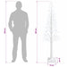 Brad de Crăciun tip stea Alb 17 x 17 x 180 cm Plastic - WALTI WALTI