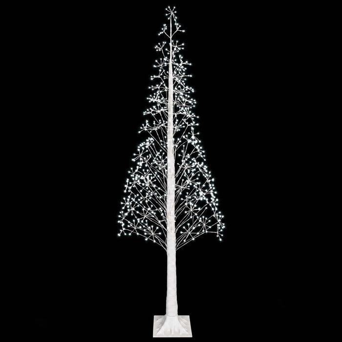 Brad de Crăciun tip stea Alb 25 x 25 x 240 cm Plastic - WALTI WALTI