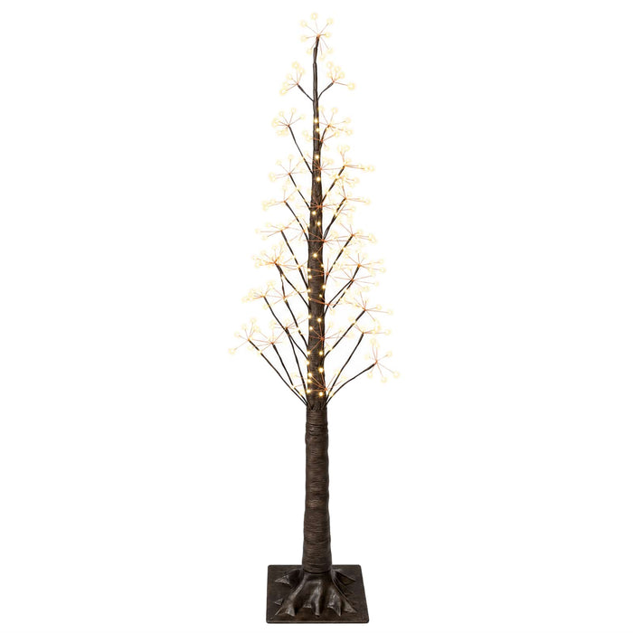 Brad de Crăciun tip stea Maro 150 cm Plastic 304 LED-uri - WALTI WALTI