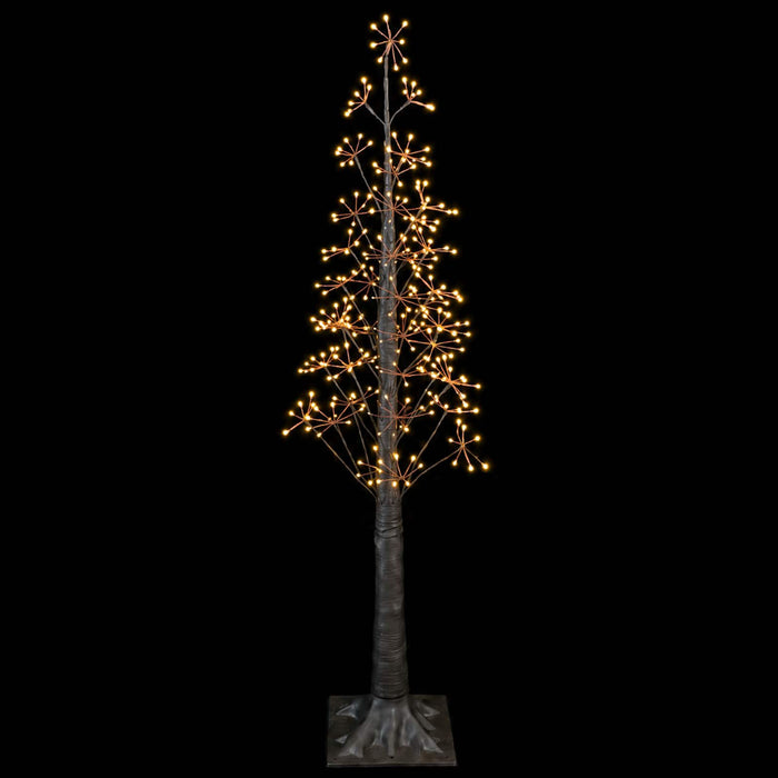 Brad de Crăciun tip stea Maro 150 cm Plastic 304 LED-uri - WALTI WALTI