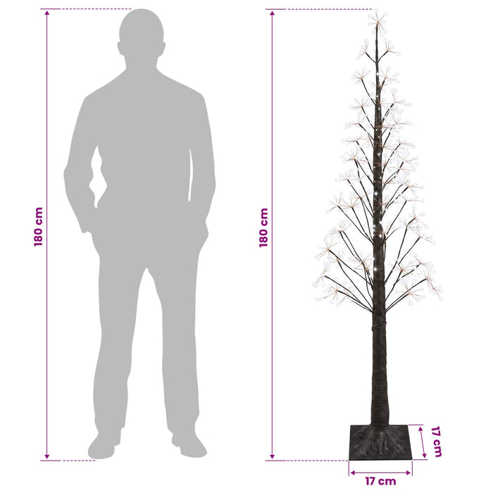 Brad de Crăciun tip stea Maro 17 x 17 x 180 cm Plastic - WALTI WALTI