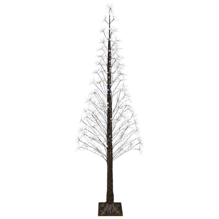Brad de Crăciun tip stea Maro 240 cm Plastic 688 LED-uri - WALTI WALTI