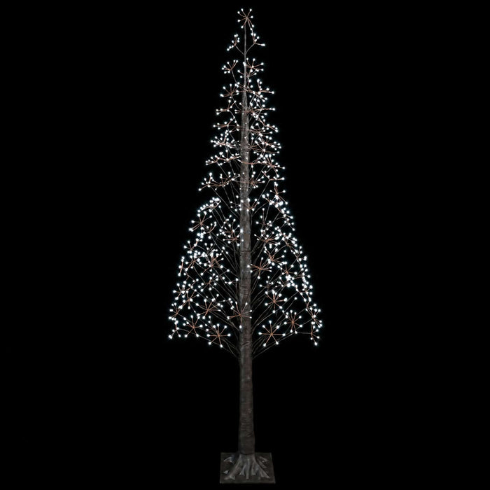 Brad de Crăciun tip stea Maro 240 cm Plastic 688 LED-uri - WALTI WALTI