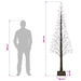 Brad de Crăciun tip stea Maro 240 cm Plastic 688 LED-uri - WALTI WALTI